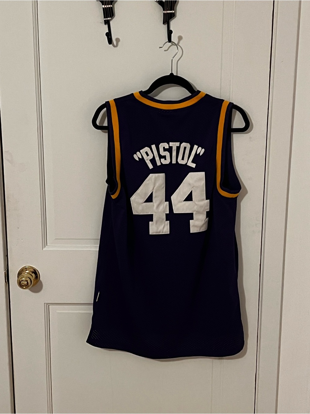 “Pistol” Pete Maravich Utah Jazz Jersey Adidas Hardwood Classics Medium STITCHED